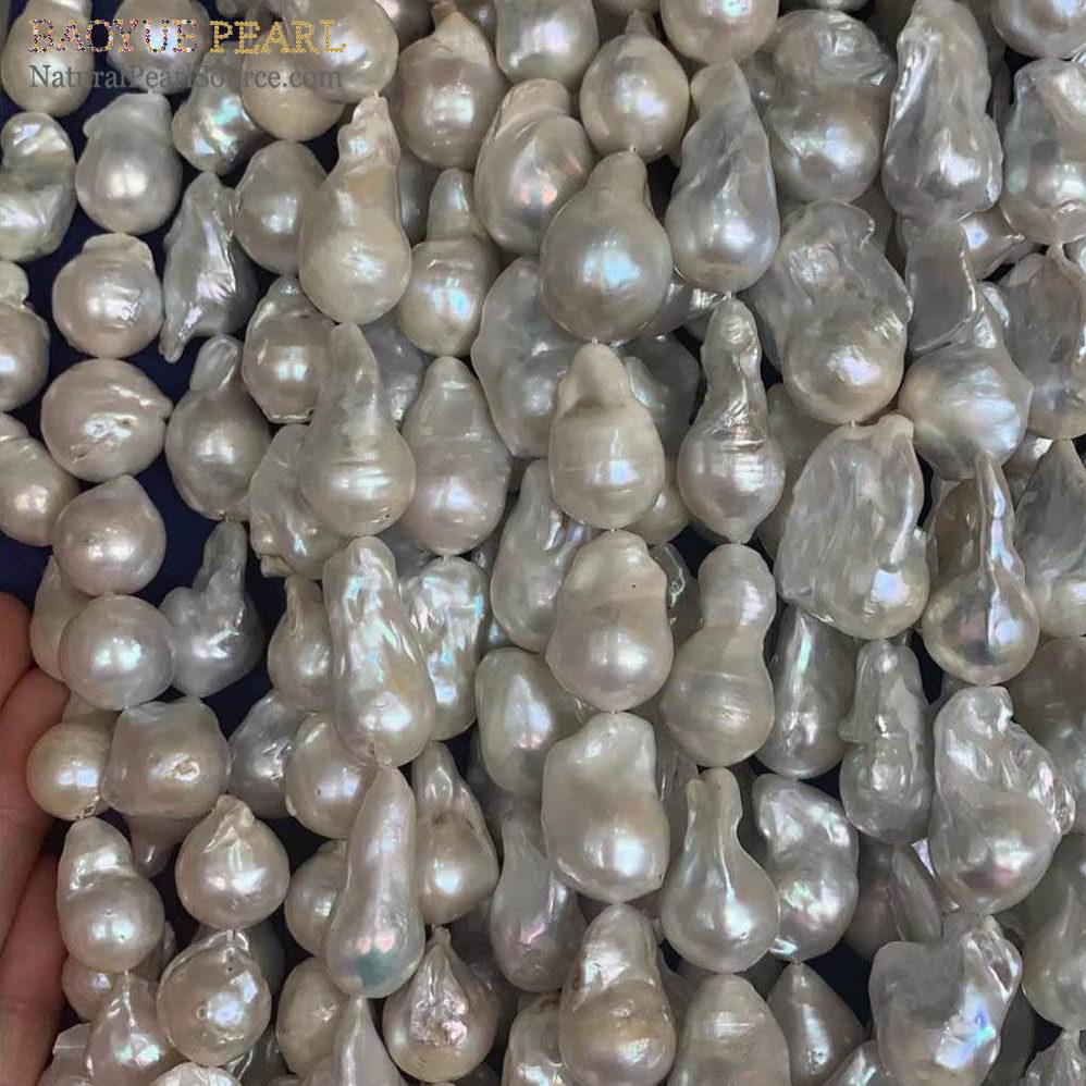 Baroque pearl strand loose pearls fireball pearl for making jewelry 3